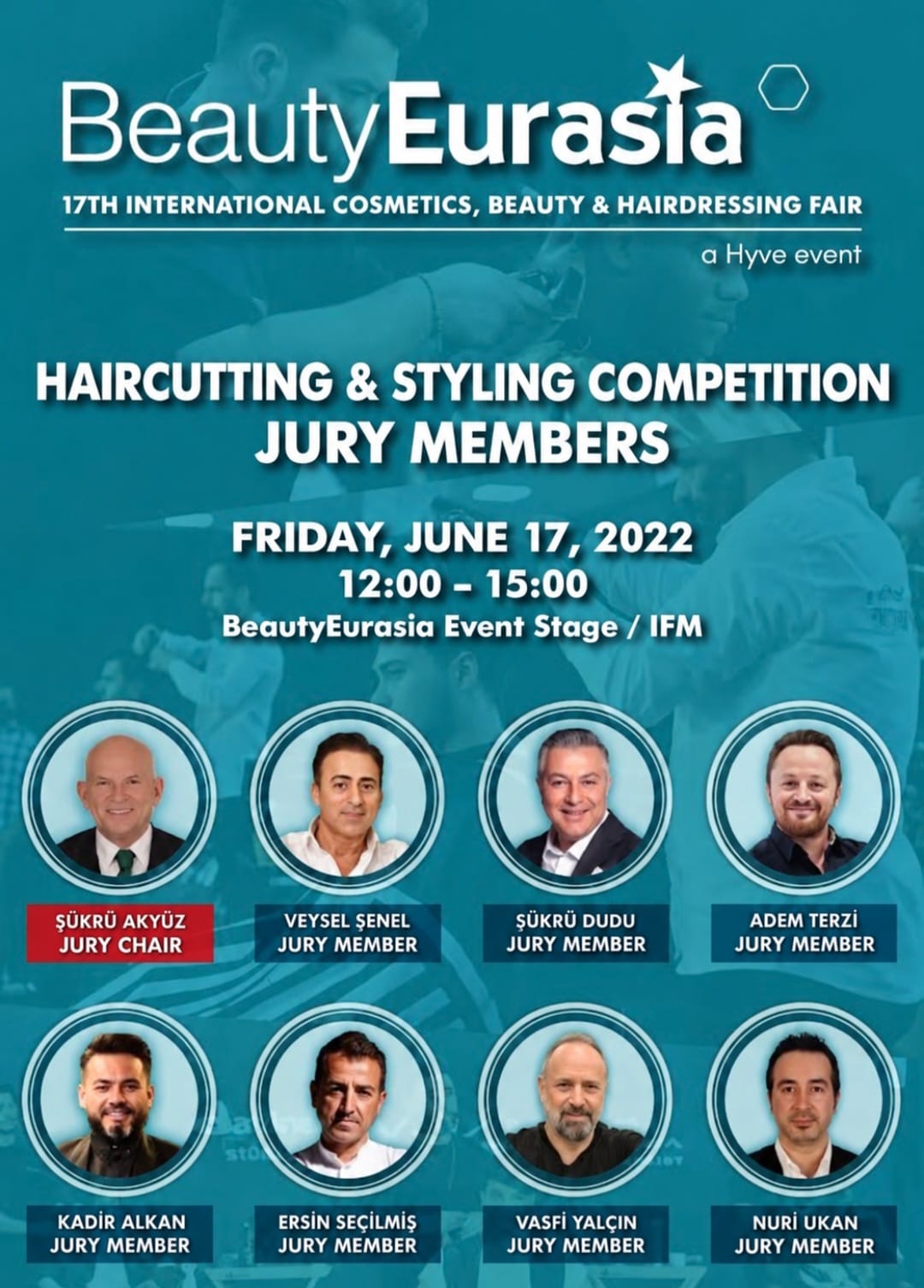 BeautyEurasia 2022 jury members poster